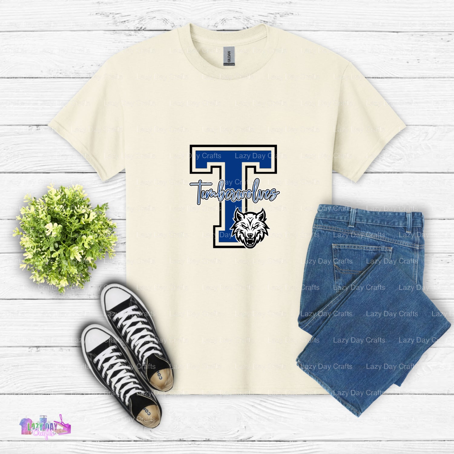 Wild Wolf Basketball Mascot – DTF Transfer (view 2 of 2) – by Lazy Day Crafts – DTF Transfers – Sports Fan Apparel, Ready-...