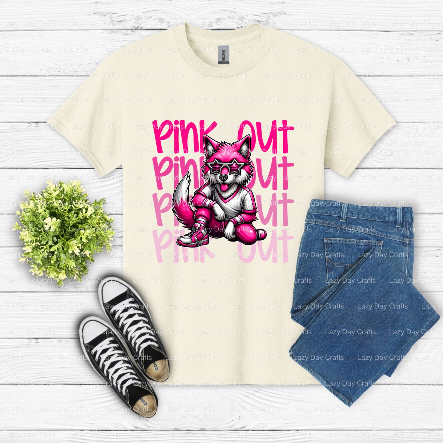 WOLVES Mascot – School Spirit DTF Transfer (view 2 of 2) – by Lazy Day Crafts – DTF Transfers – DTF Transfers, Premade DTF