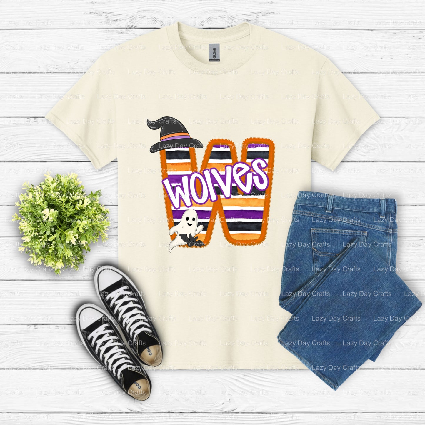 Wolves Mascot Spirit Wear DTF Transfer (view 2 of 2) – by Lazy Day Crafts – DTF Transfers – DTF Transfers, DTF Transfers