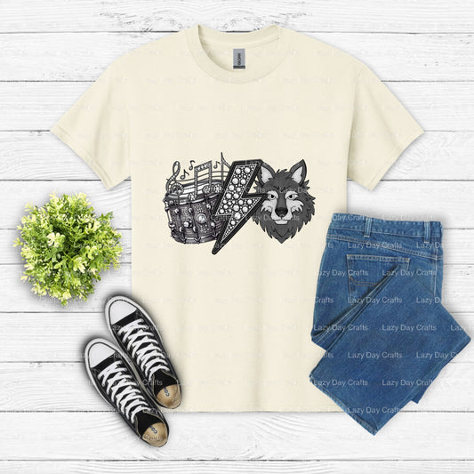 WOLVES – School Mascot DTF Transfer (view 1 of 2) – by Lazy Day Crafts – DTF Transfers – DTF Transfers, Premade DTF