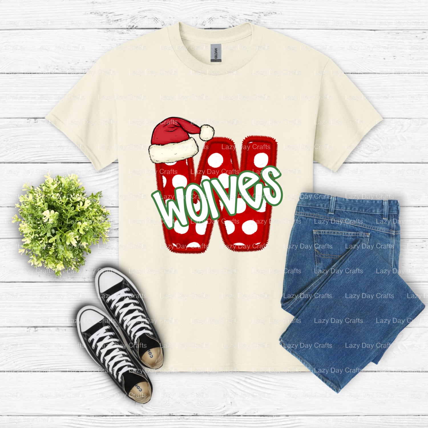 WOLVES – School Spirit DTF Transfer (view 1 of 2) – by Lazy Day Crafts – DTF Transfers – DTF Transfers, Apparel Decor