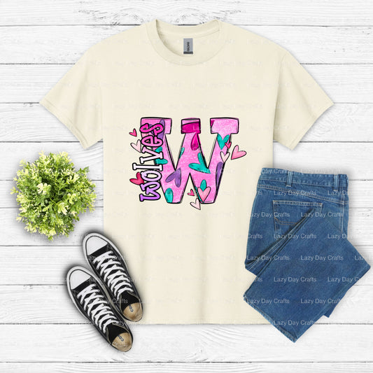 WOLVES – School Spirit DTF Transfer (view 1 of 2) – by Lazy Day Crafts – DTF Transfers – DTF Transfers, Premade DTF