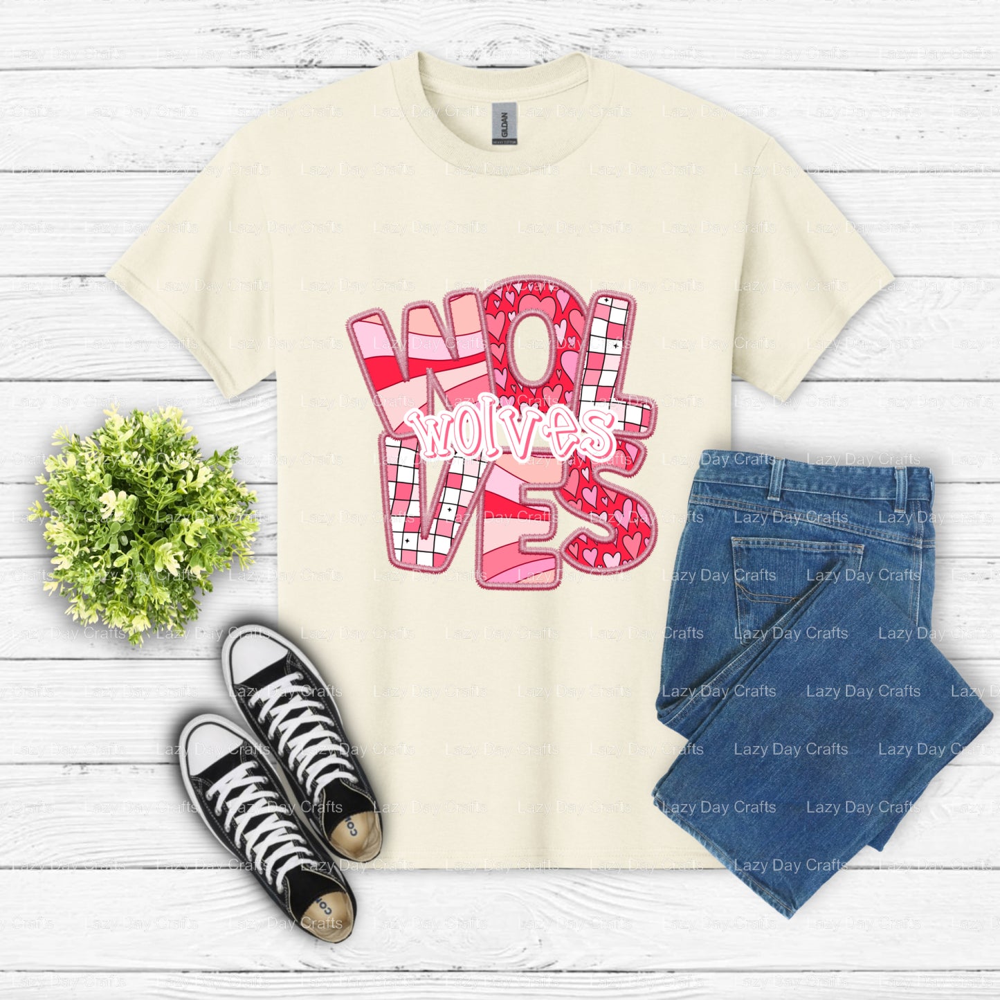WOLVES – School Spirit DTF Transfer (view 1 of 2) – by Lazy Day Crafts – DTF Transfers – DTF Transfers, Premade DTF