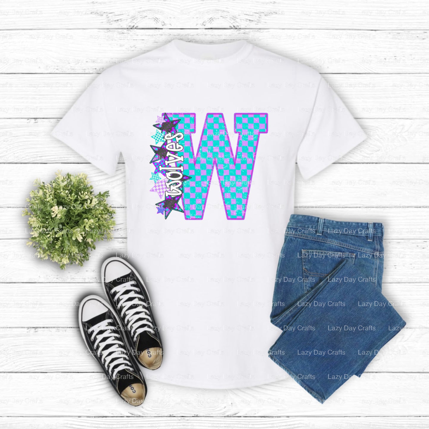 WOLVES – School Spirit DTF Transfer (view 1 of 2) – by Lazy Day Crafts – DTF Transfers – DTF Transfers, Premade DTF