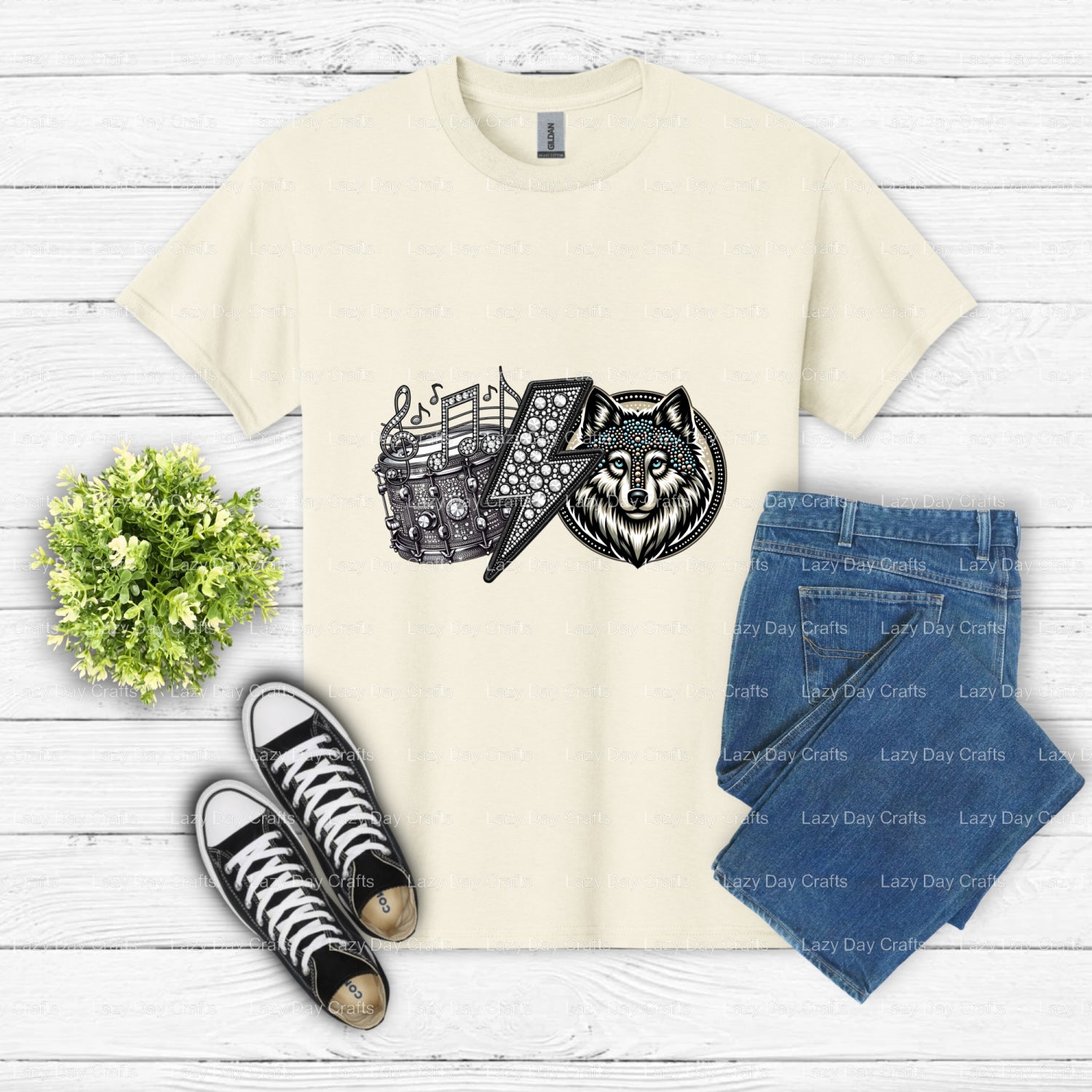 WOLVES – School Spirit DTF Transfer (view 2 of 2) – by Lazy Day Crafts – DTF Transfers – DTF Transfers, Premade DTF