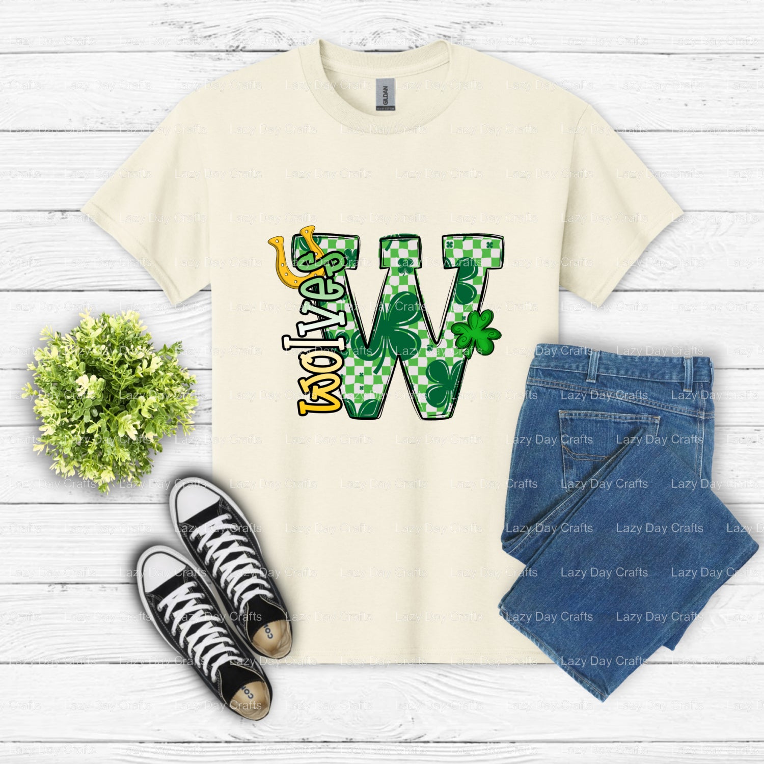 WOLVES School Spirit Mascot DTF Transfer (view 2 of 2) – by Lazy Day Crafts – DTF Transfers – DTF Transfers, Premade DTF
