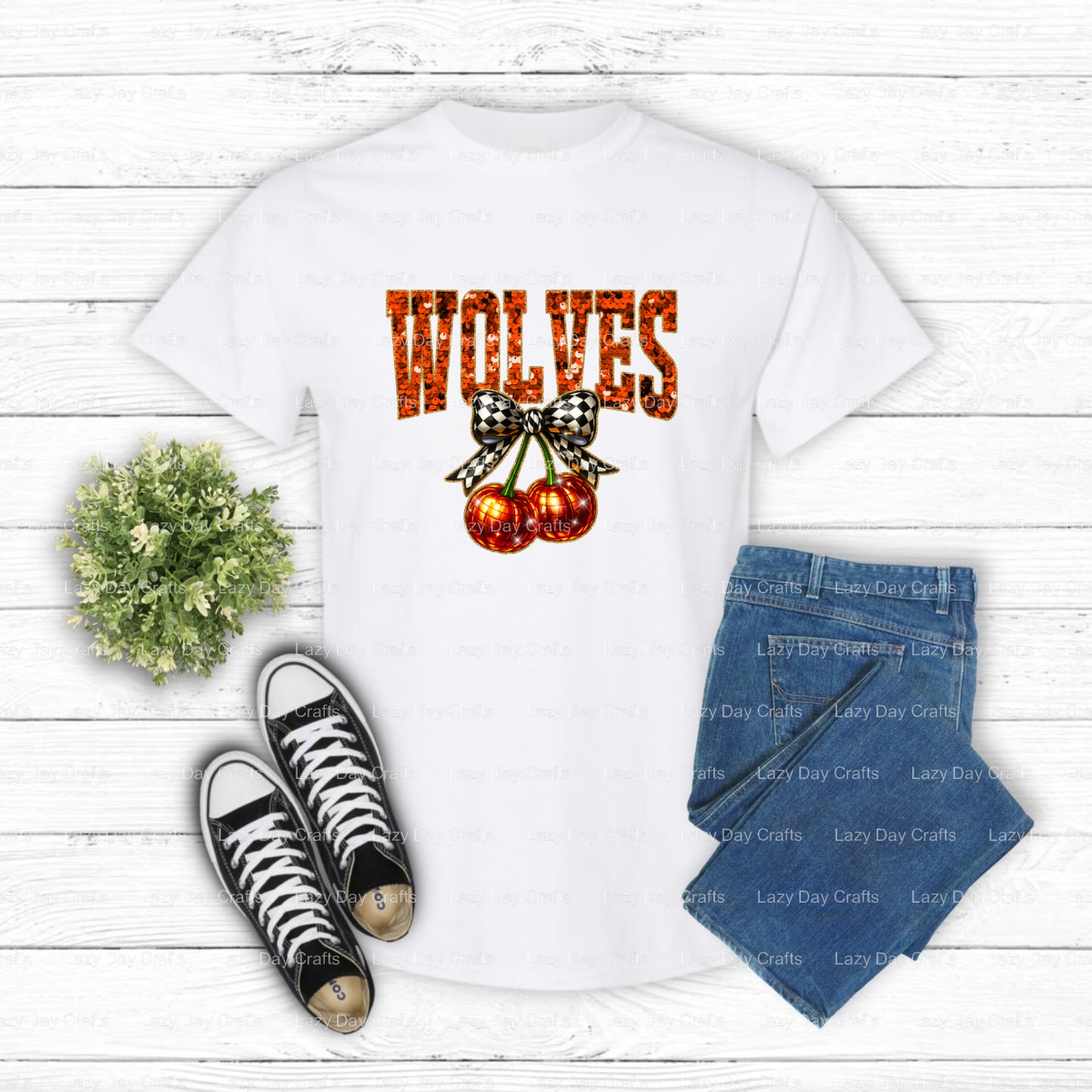 WOLVES – School Spirit Wolves DTF Transfer (view 1 of 2) – by Lazy Day Crafts – DTF Transfers – DTF Transfers, Premade DTF
