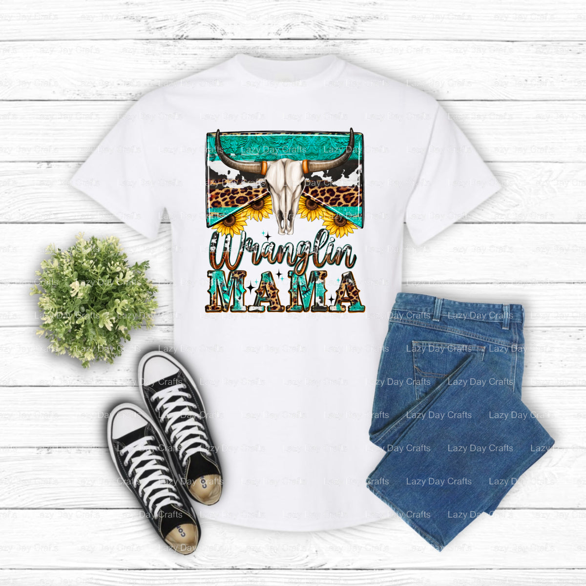 Wranglin' Mama – Western DTF Transfer (view 1 of 2) – by Lazy Day Crafts – DTF Transfers – DTF Transfers, Premade DTF