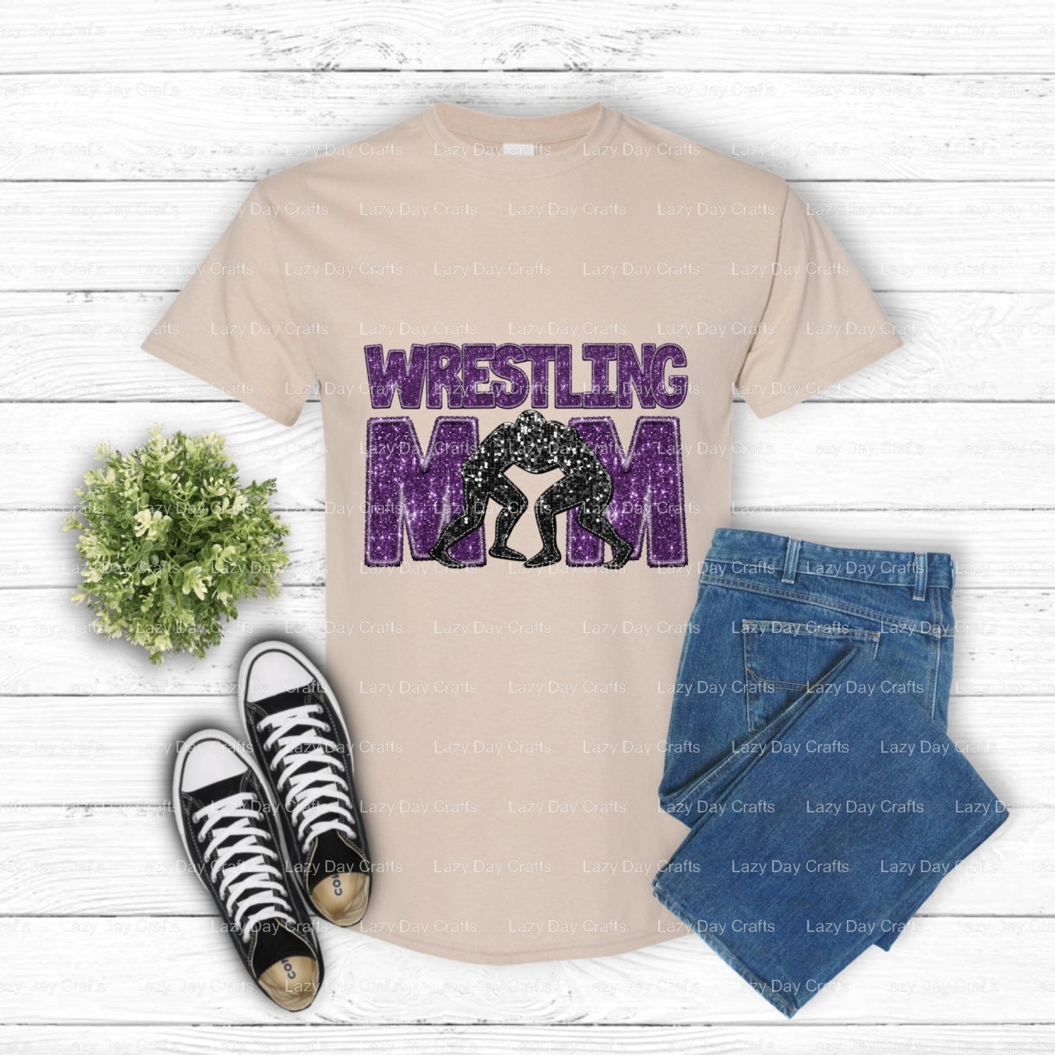 Wrestling Mom Ready to Press DTF Transfer (view 2 of 2) – by Lazy Day Crafts – DTF Transfers – DTF Transfers, custom apparel