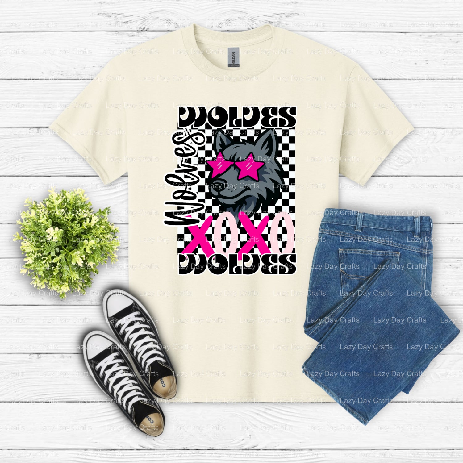XOXO WOLVES – Wolves Spirit DTF Transfer (view 2 of 2) – by Lazy Day Crafts – DTF Transfers – DTF Transfers, Premade DTF
