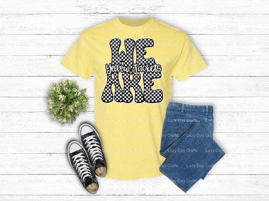 YELLOW JACKETS – School Spirit DTF Transfer (view 1 of 2) – by Lazy Day Crafts – DTF Transfers – School Spirit, Mascot DTF...
